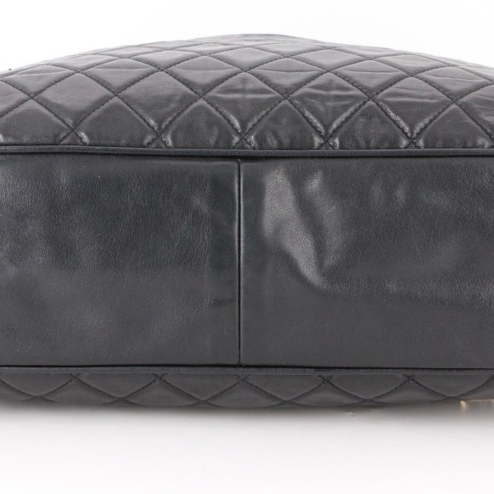 CHANEL Shoulder Black in Quilted Lambskin with Interwoven Chain Strap - Picture 5 of 14